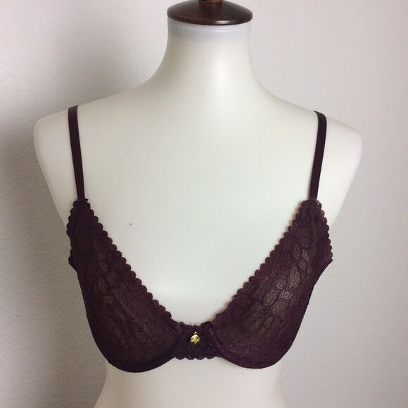 Adrienne Vittadini Lingerie Bra Underwire Floral Lace - Picture 1 of 8